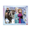 PUZZLE CU RAMA FROZEN - LA PLIMBARE (40 PIESE) - DINO (322318)