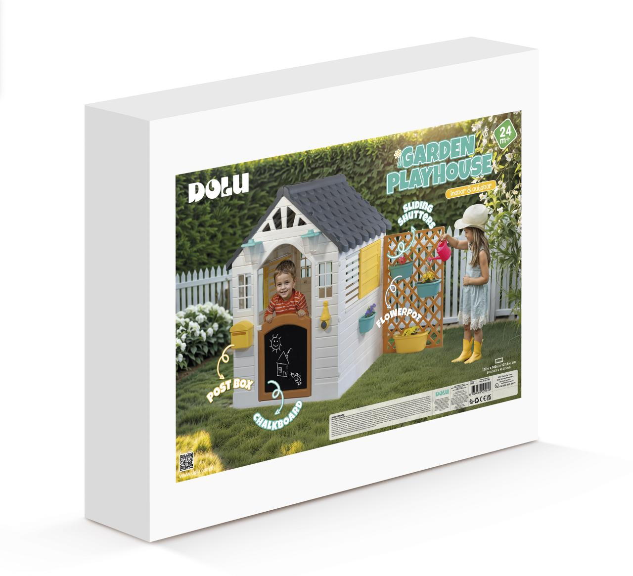 CASUTA DELUXE PENTRU COPII - PASTEL - DOLU (D3312)