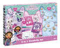 SET 3 IN 1 GABBY'S DOLLHOUSE - BRATARI, CARIOCI DE SUFLAT & PICTURA CU DIAMANTE - TOTUM (TT420366)