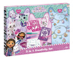 SET 3 IN 1 GABBY'S DOLLHOUSE - BRATARI, CARIOCI DE SUFLAT & PICTURA CU DIAMANTE - TOTUM (TT420366)