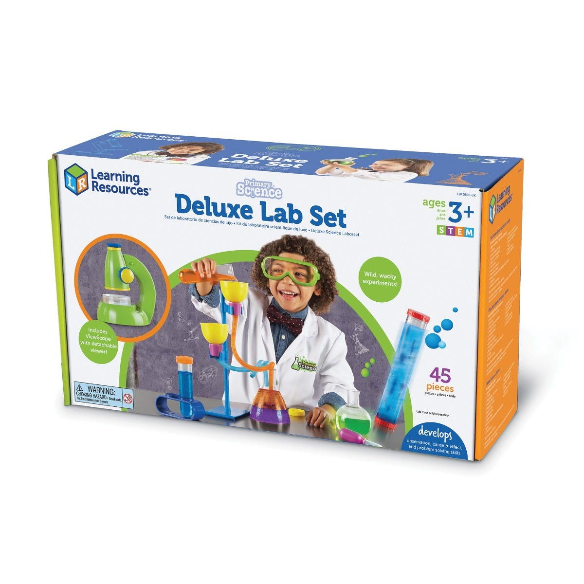 SET DE STIINTA PRIMAR DELUXE CU MICROSCOP - LEARNING RESOURCES (LSP0826-UK)