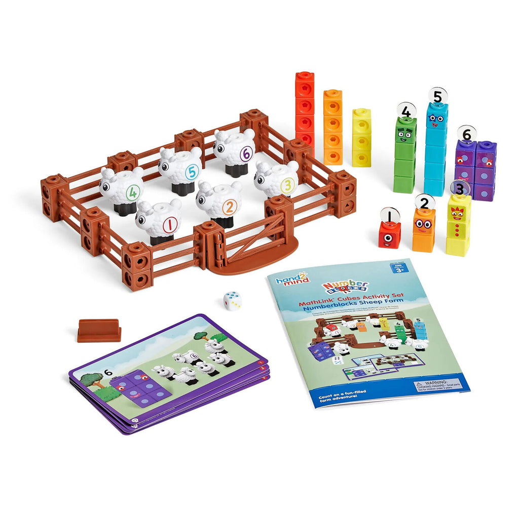 MATHLINK®CUBES NUMBERBLOCKS - FERMA OITELOR - HAND2MIND (BJ297) - Libelula Vesela - Jucarii