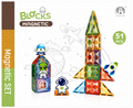 JOC MAGNETIC DIAMOND - IN SPATIU 51 PIESE (7.5 CM) - BUFNITEL (CH1217)