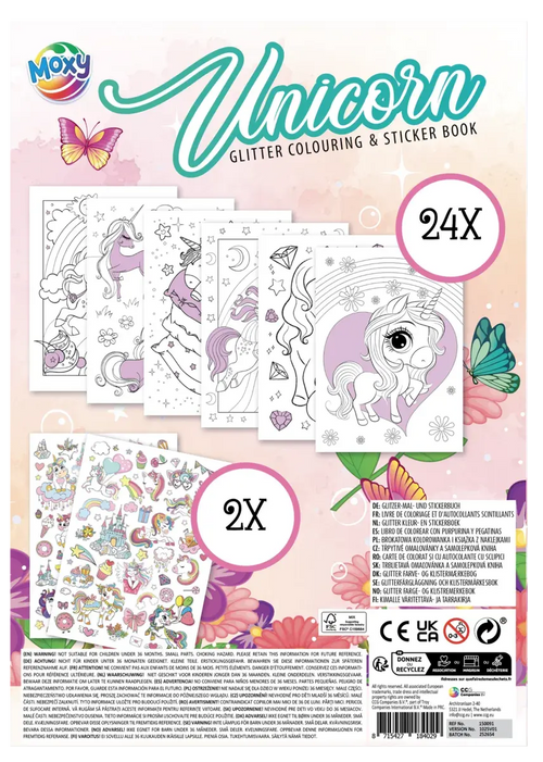 CARTE DE COLORAT CU ABTIBILDURI - MAGIA UNICORNULUI - MOXY (150091)