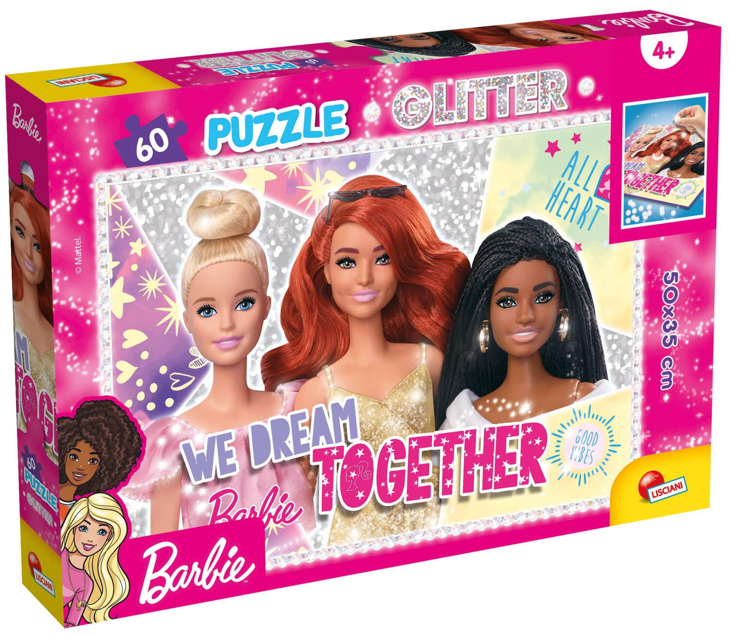 PUZZLE GLITTER BARBIE - SELFIE (60 DE PIESE) - LISCIANI (JUN1456) - Libelula Vesela - Jucarii