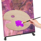 PALETA DIN LEMN & 8 PENSULE - NASSAU FINE ART (AR0822/GE)