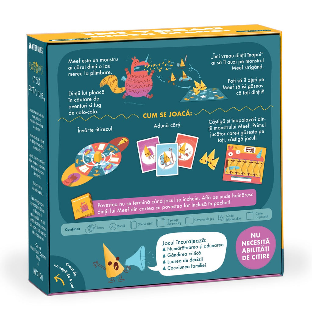 BOARD GAME I WANT MY TEETH BACK - ASMODEE GROUP (EKITHBK01RO)