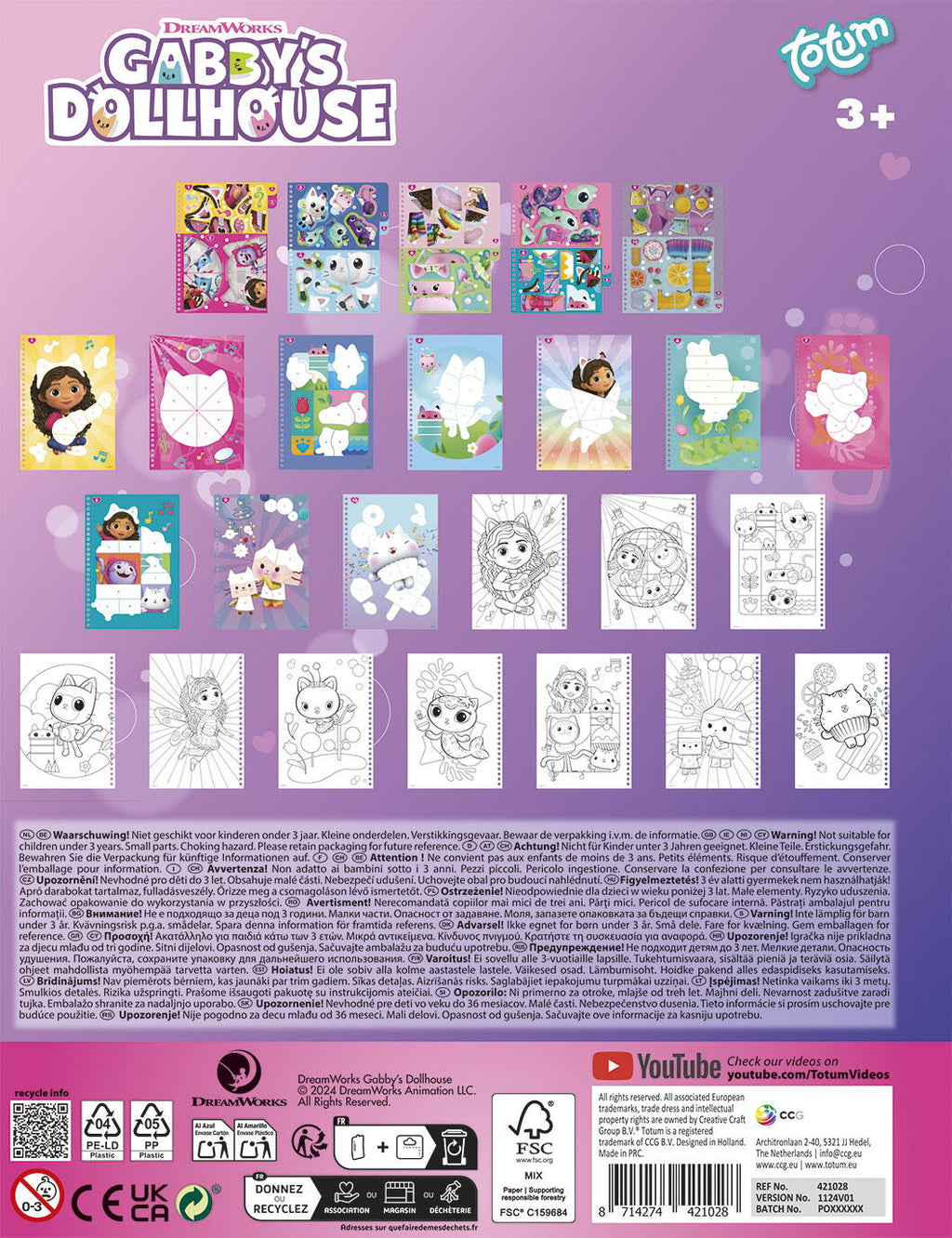 CARTICICA CU ACTIVITATI SI ABTIBILDURI - GABBY'S DOLLHOUSE - TOTUM (TT421028)