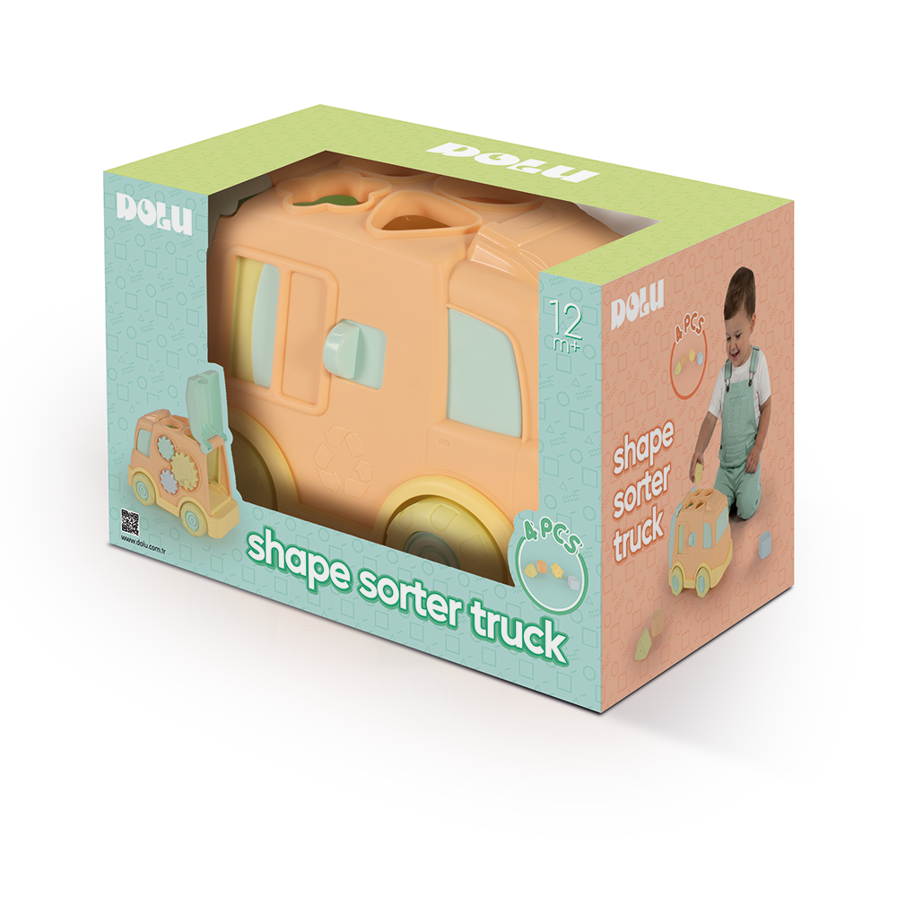 CAMION CU SORTATOR PENTRU FORME - PASTEL - DOLU (D5206)
