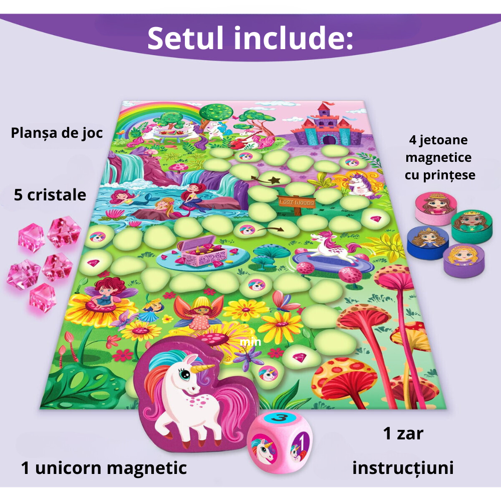 MAGNETIC BOARD GAME - PRINCESS RACE - CHALK AND CHUCKLES (CCPPL117)