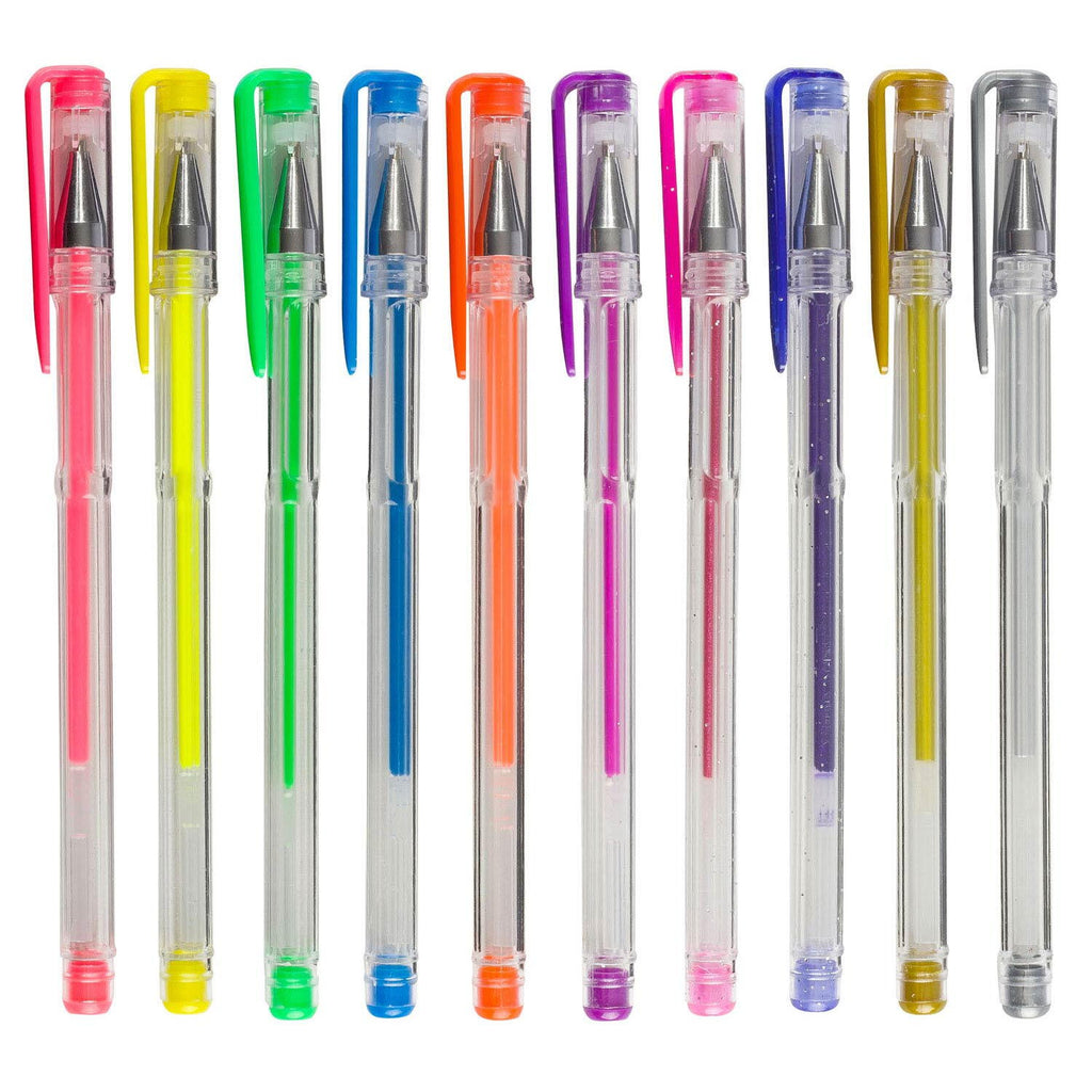 SET OF 10 GEL PENS - GRAFIX (150002)