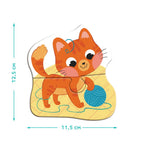 PUZZLE 4 IN 1 - ANIMALE DE COMPANIE (2, 3, 4 PIESE) - DODO (DO300688)