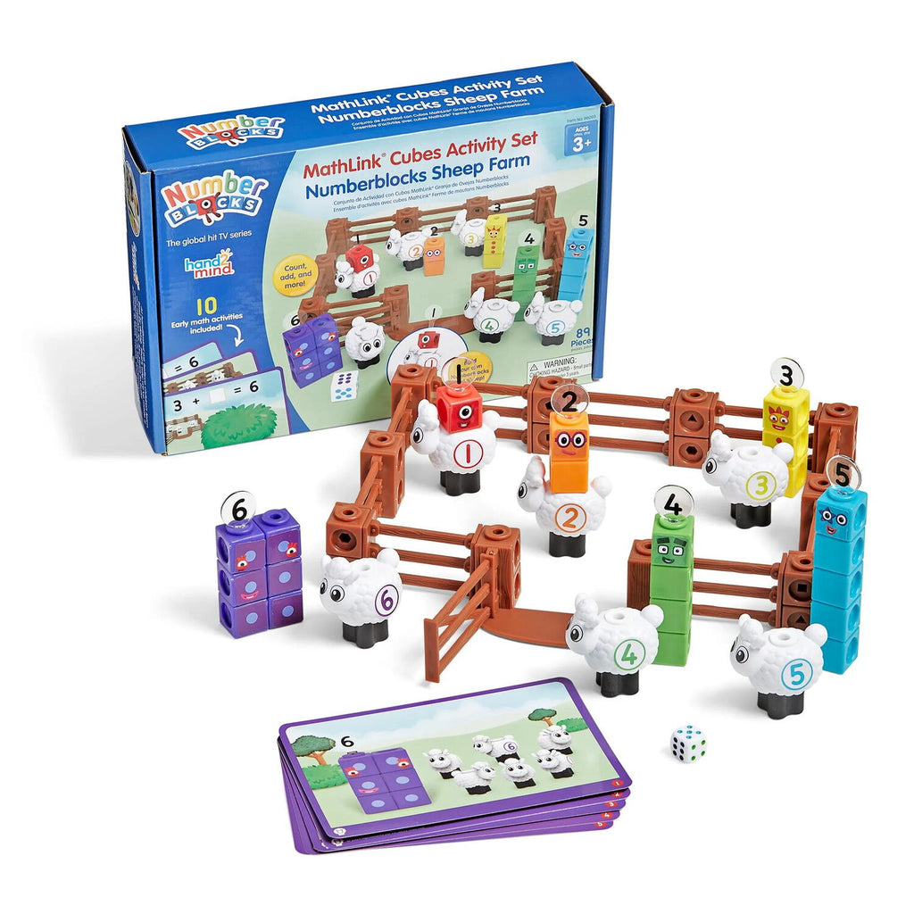 MATHLINK®CUBES NUMBERBLOCKS - FERMA OITELOR - HAND2MIND (BJ297) - Libelula Vesela - Jucarii
