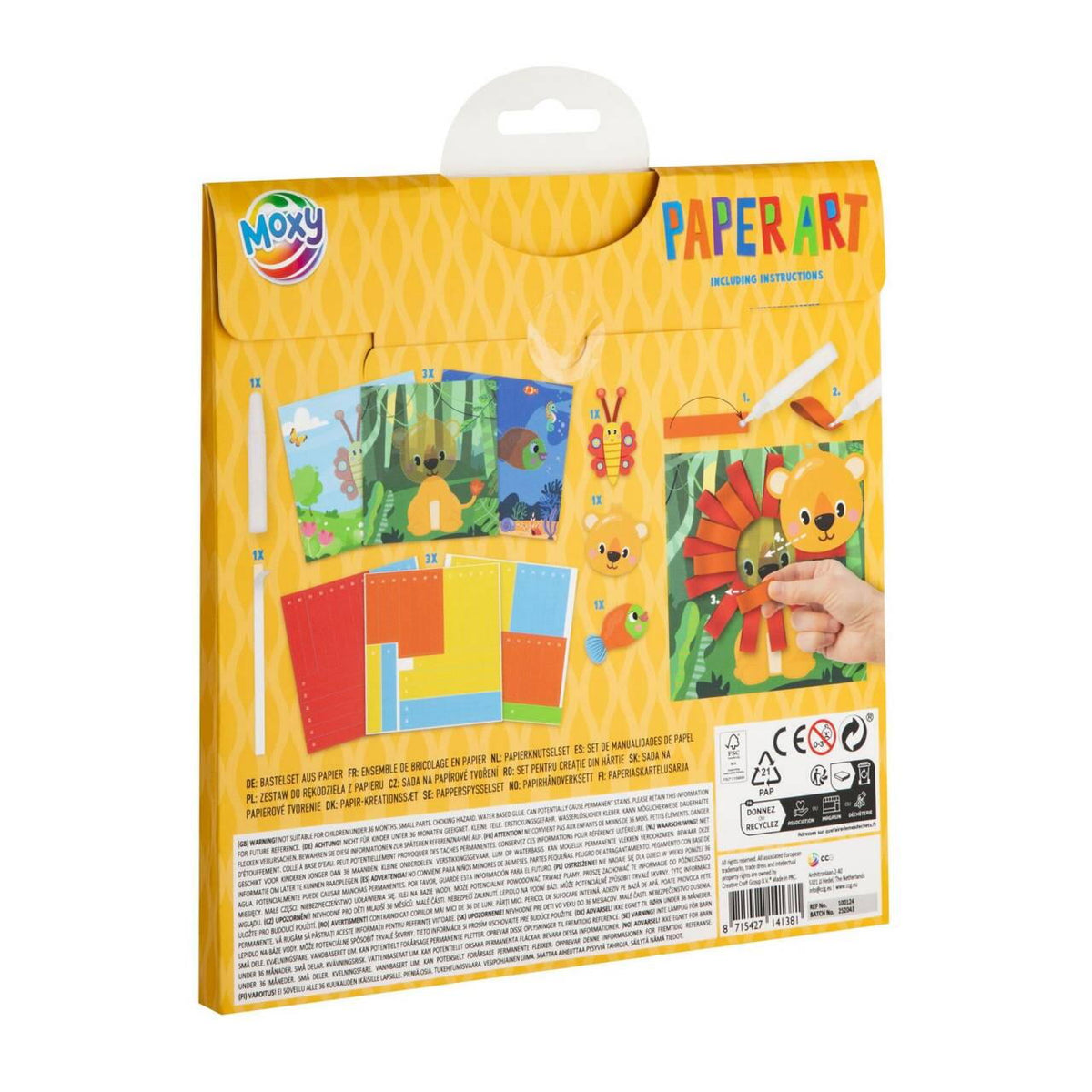 SET CREATIV 3D CU HARTIE - ANIMALUTE - MOXY (100124-1)