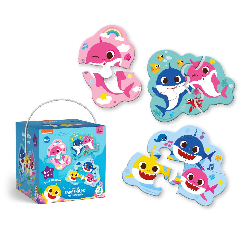PUZZLE 6 IN 1 - BABY SHARK (2, 3, 4 PIESE) - DODO (DO200587)