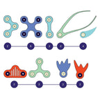 CLIXO® MAGNETIC BUILDING TOY - SEA ANIMALS (24 PIECES) - CLIXO (CL-DSEA-BR-1)