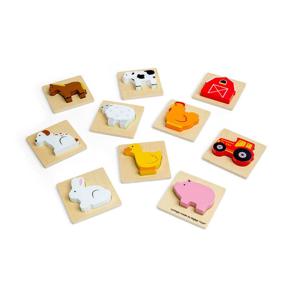 JOC SIMTE SI GASESTE - FERMA - BIGJIGS TOYS (35025)