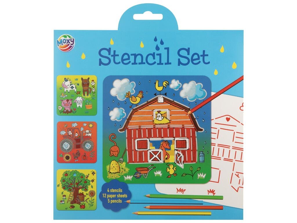 SET CREATIV CU SABLOANE - LA FERMA - MOXY (150147)