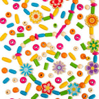 SET DE CREATIE DIN LEMN - BIJUTERII CU FLORICELE - BIGJIGS TOYS (38013)