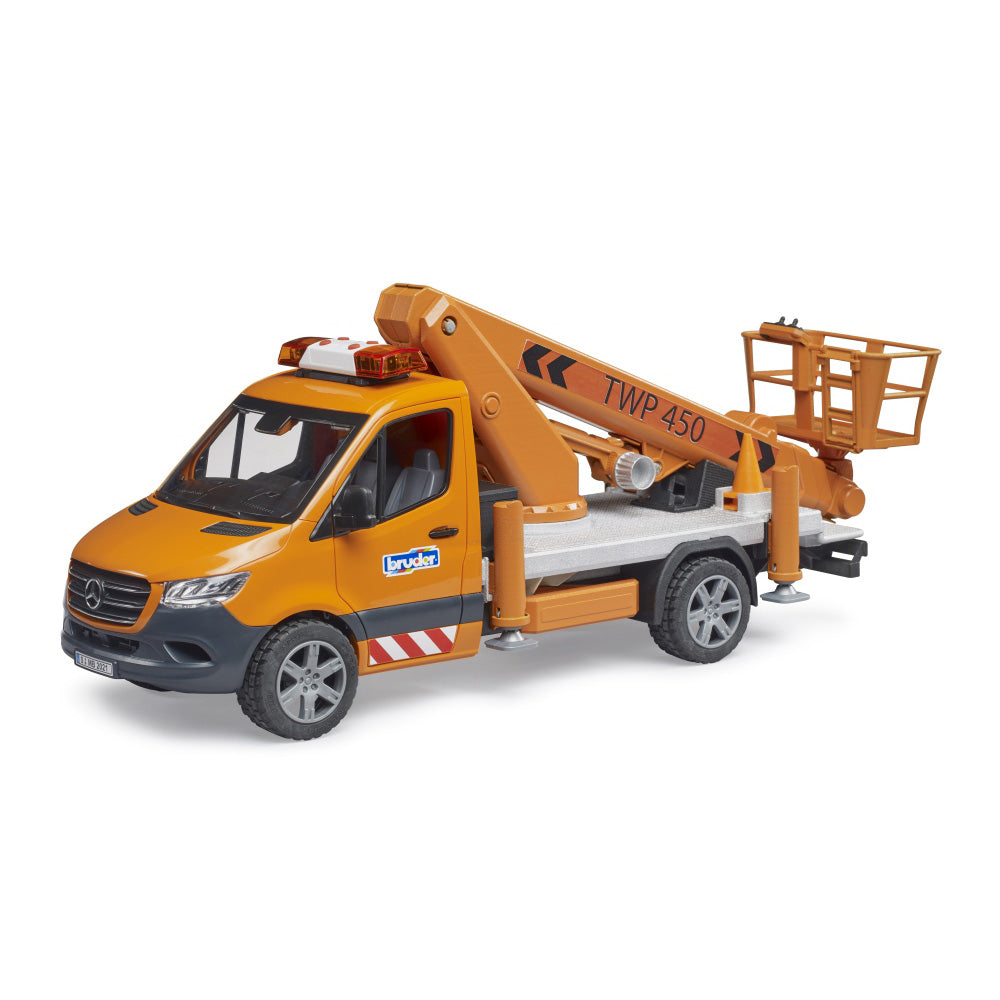 MERCEDES BENZ SPRINTER WITH SIREN AND PLATFORM - BRUDER (BR02679)