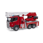 FIRE TRUCK SCANIA SUPER 560R WITH LADDER WATER PUMP AND SIREN - BRUDER (BR03591)