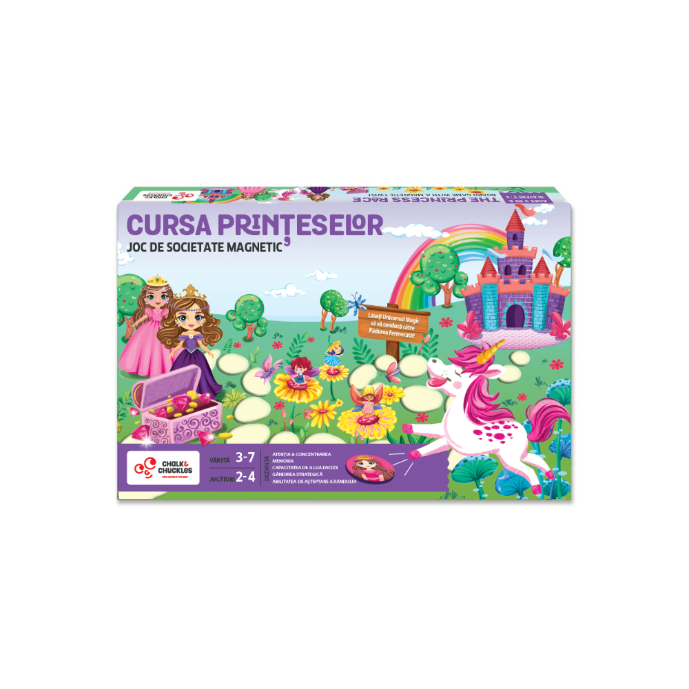MAGNETIC BOARD GAME - PRINCESS RACE - CHALK AND CHUCKLES (CCPPL117)