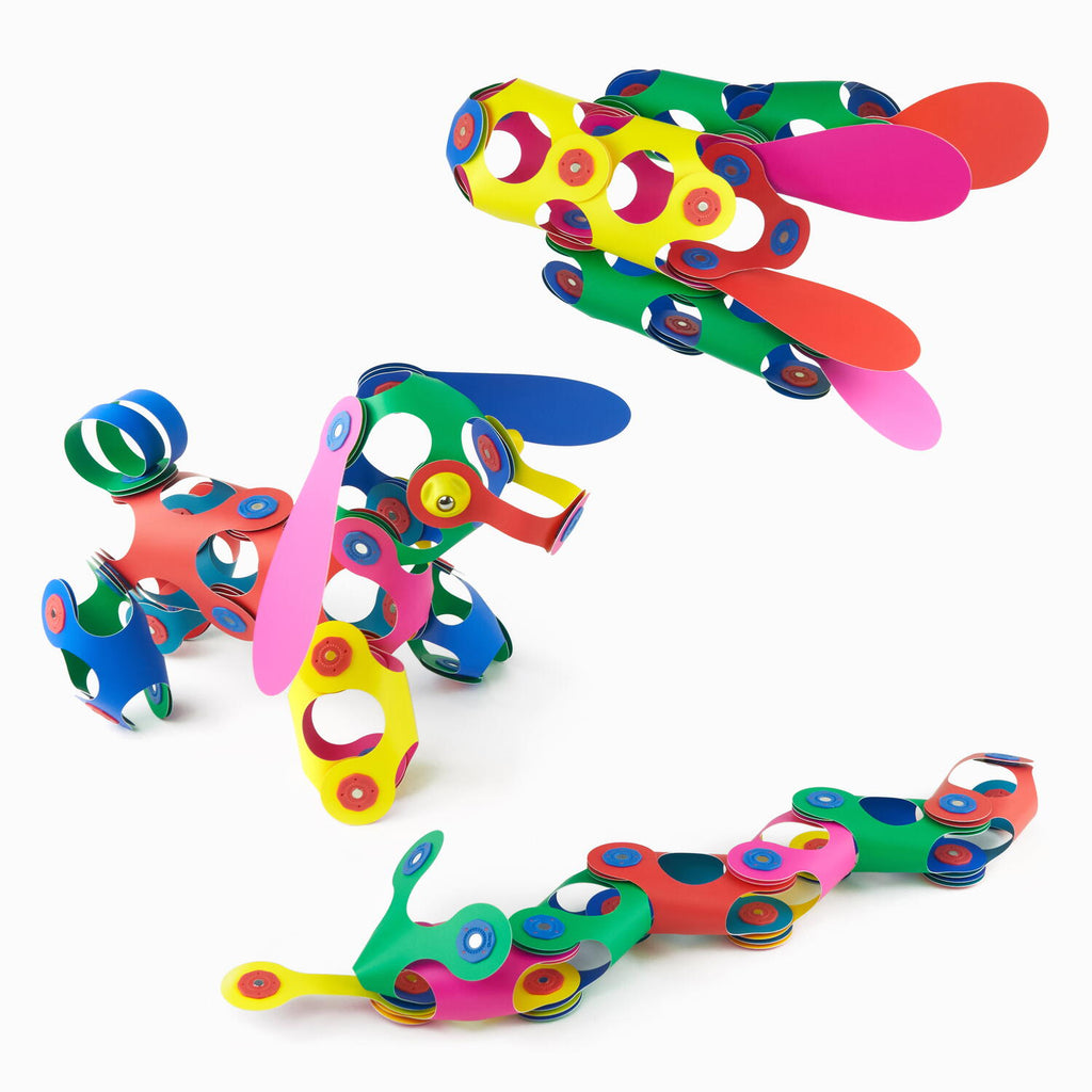 CLIXO® MAGNETIC BUILDING TOY - RAINBOW (42 PIECES) - CLIXO (CL-RBOW-RB-1)