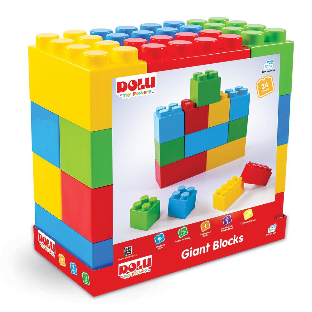 SET CUBURI GIGANT (24 PIESE) - DOLU (D5038)