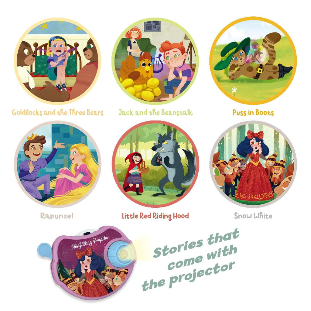 PROIECTOR CU 6 POVESTI - RAPUNZEL, JACK SI VREJUL DE FASOLE, ETC - AMBO FUNTAMIN (AF1602STF)