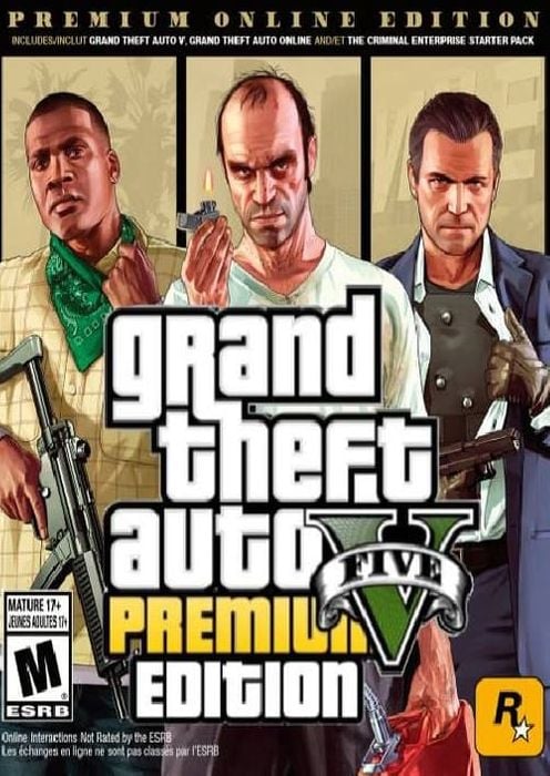 GRAND THEFT AUTO V GTA 5 - PREMIUM ONLINE EDITION - ROCKSTAR - MULTILANGUAGE - EU - Libelula Vesela - Jocuri video