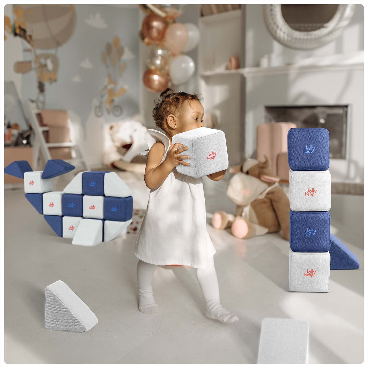 SET MINI - 24 BLOCURI MAGNETICE MOI - 1-5 ANI - JOLLYHEAP