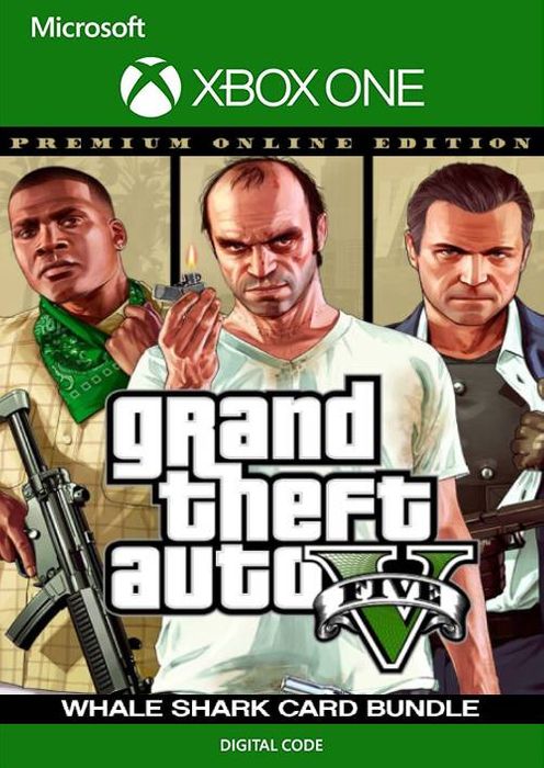 GRAND THEFT AUTO V: PREMIUM ONLINE EDITION & WHALE SHARK CARD BUNDLE - XBOX LIVE - XBOX ONE - MULTILANGUAGE - EU - Libelula Vesela - Jocuri video