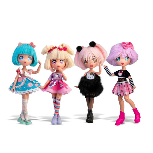 HELLO KITTY - PAPUSA MANGA, 19.5 CM, DIVERSE PERSONAJE - FAMOSA (HKTF0000)