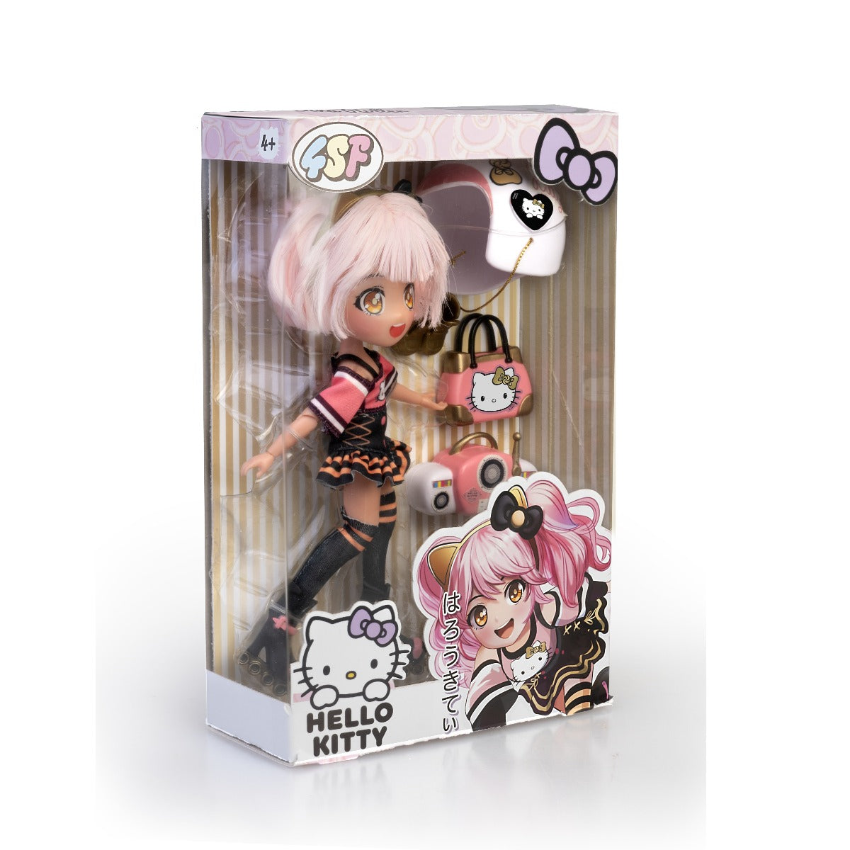 HELLO KITTY - PAPUSA MANGA GOLDEN DIVA ROLLER CU ACCESORII - FAMOSA (HKTF1000)