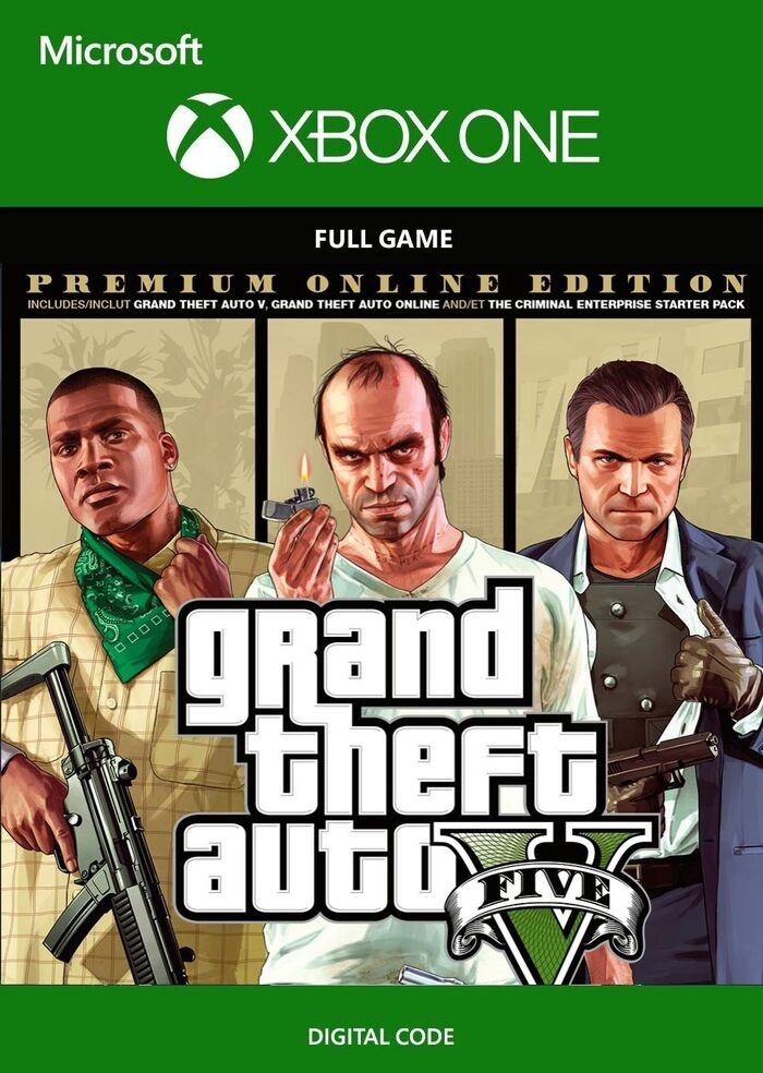 GRAND THEFT AUTO V: PREMIUM ONLINE EDITION (XBOX ONE) - XBOX LIVE - MULTILANGUAGE - EU - Libelula Vesela - Jocuri video