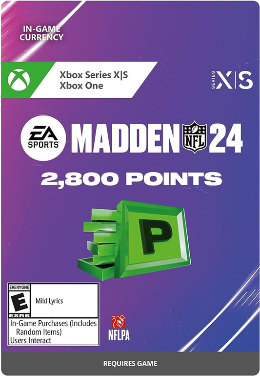 MADDEN NFL 24 - 2800 ULTIMATE TEAM POINTS (XBOX ONE / XBOX SERIES X|S) - XBOX LIVE -  - WORLDWIDE