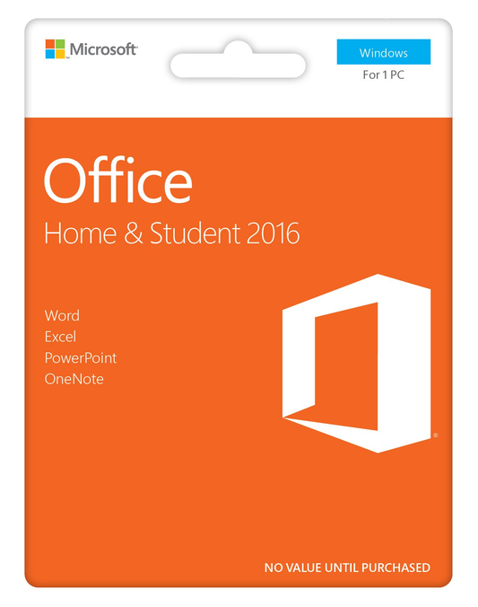 MICROSOFT OFFICE HOME & STUDENT 2016 - PC - OFFICIAL WEBSITE - MULTILANGUAGE - EU