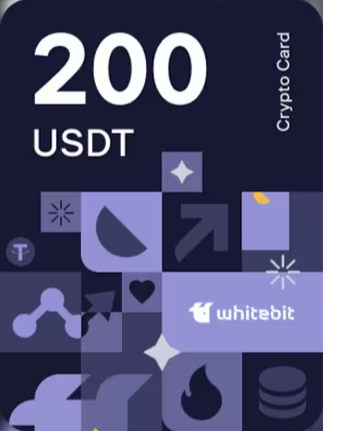 WHITEBIT 200 USDT GIFT CARD - OFFICIAL WEBSITE -  - ROW