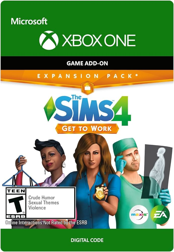 THE SIMS 4 - GET TO WORK (DLC) - XBOX LIVE - XBOX ONE - MULTILANGUAGE - WORLDWIDE - Libelula Vesela - Jocuri video