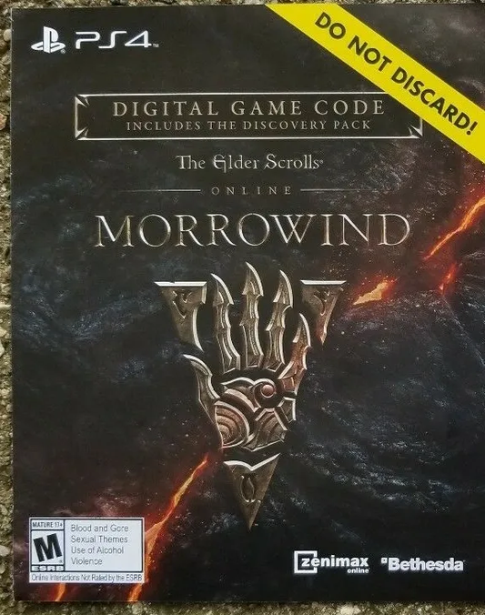 THE ELDER SCROLLS ONLINE: MORROWIND UPGRADE + THE DISCOVERY PACK - PLAYSTATION PS4 - PSN - EU - MULTILANGUAGE