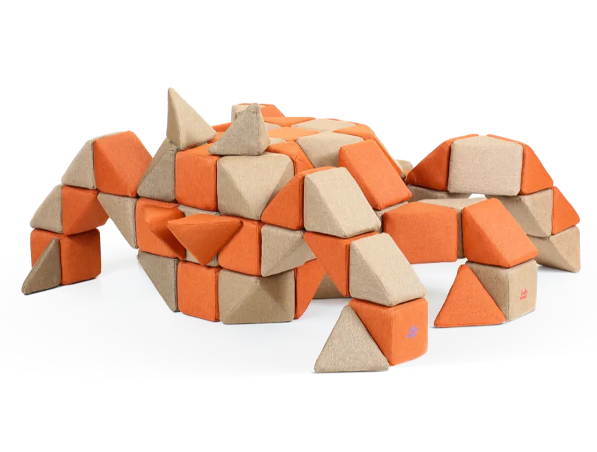 CREATIVE SET - 100 SOFT MAGNETIC BLOCKS - 5-99 YEARS - JOLLYHEAP