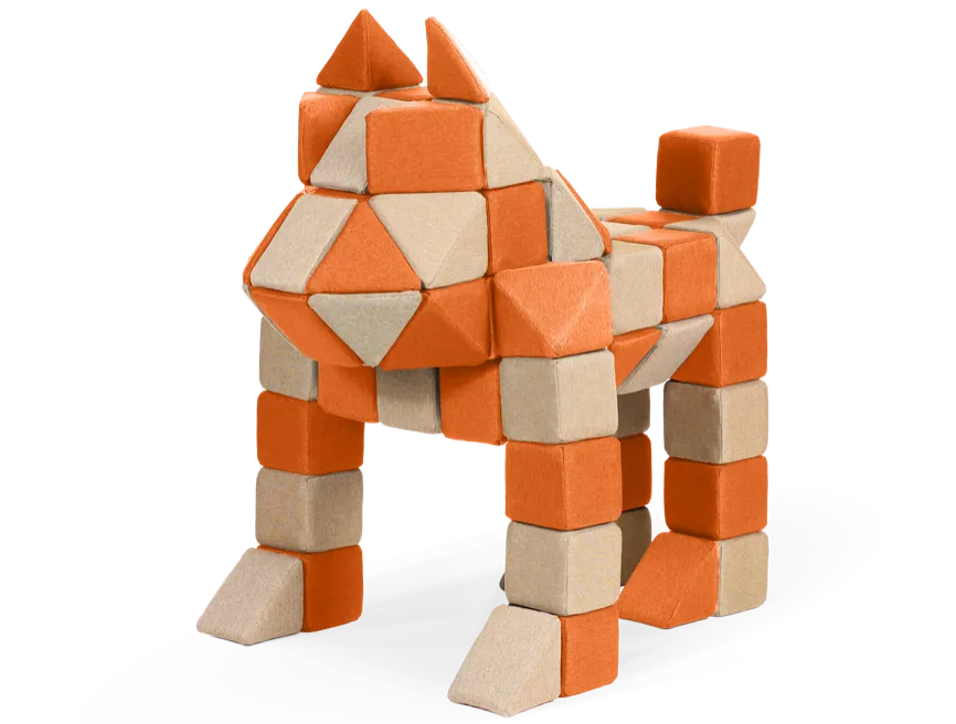 CREATIVE SET - 100 SOFT MAGNETIC BLOCKS - 5-99 YEARS - JOLLYHEAP