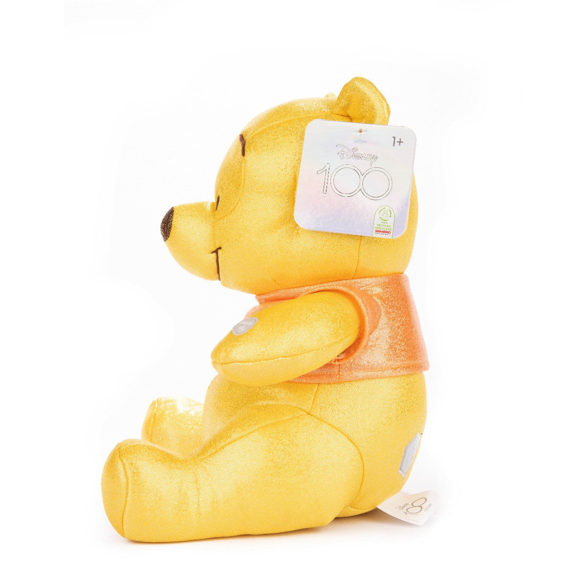 DISNEY 100 - PLUS CU SCLIPICI SI SUNETE, WINNIE, 28 CM - JAKKS PACIFIC (D100-9400-3-FO) - Libelula Vesela - Jucarii