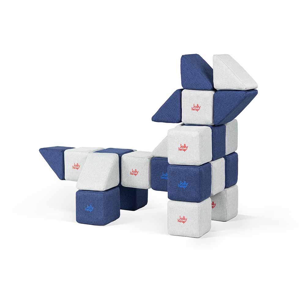 MINI SET - 24 SOFT MAGNETIC BLOCKS - 1-5 YEARS - JOLLYHEAP
