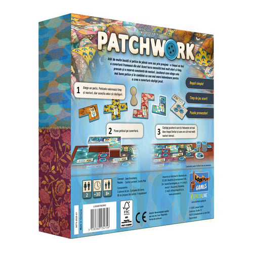 JOC DE SOCIETATE PATCHWORK REVISED EDITION, LIMBA ROMANA - ASMODEE (LOG007502RO)