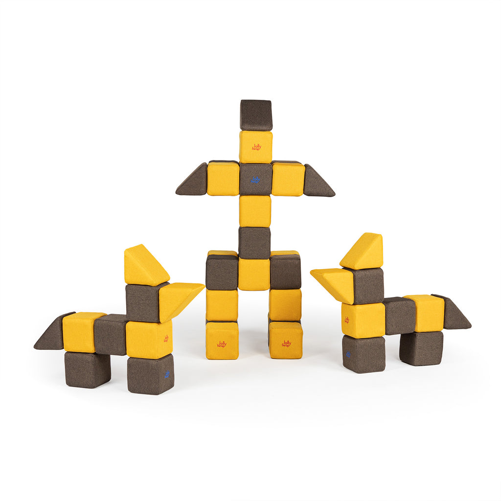 MEDIUM SET - 50 SOFT MAGNETIC BLOCKS - 1-99 YEARS - JOLLYHEAP