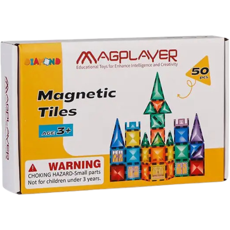SET DE CONSTRUCTIE MAGNETIC 3D - 50 PIESE - MAGPLAYER (MPL3-50)