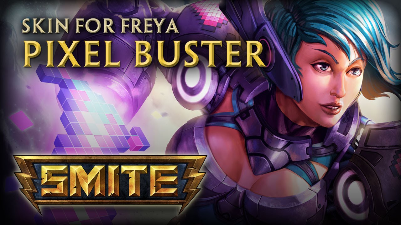 SMITE - FREYA & PIXEL BUSTER SKIN - OFFICIAL WEBSITE - MULTILANGUAGE - WORLDWIDE