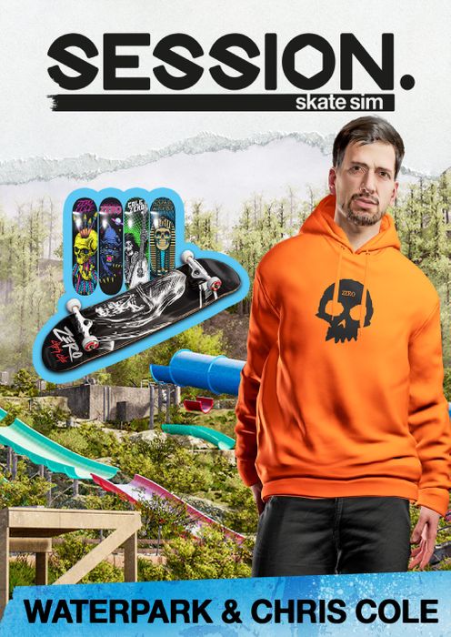 SESSION: SKATE SIM WATERPARK & CHRIS COLE - PC - STEAM - MULTILANGUAGE - WORLDWIDE - Libelula Vesela - Jocuri Video