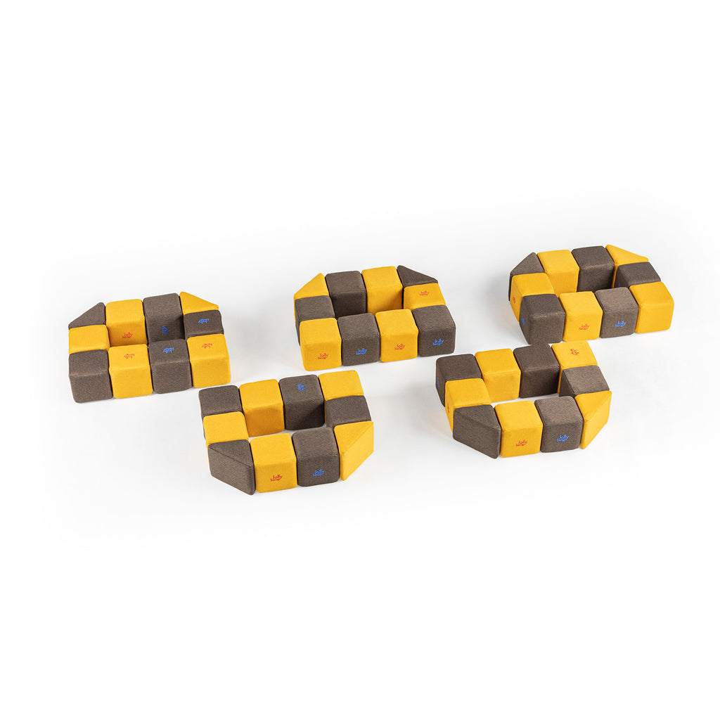 MEDIUM SET - 50 SOFT MAGNETIC BLOCKS - 1-99 YEARS - JOLLYHEAP